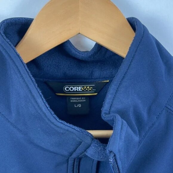 ✨3/$25✨  NWT Core 365 Navy Cruise Fleece Layer Soft Shell Vest - L - Picture 4 of 4